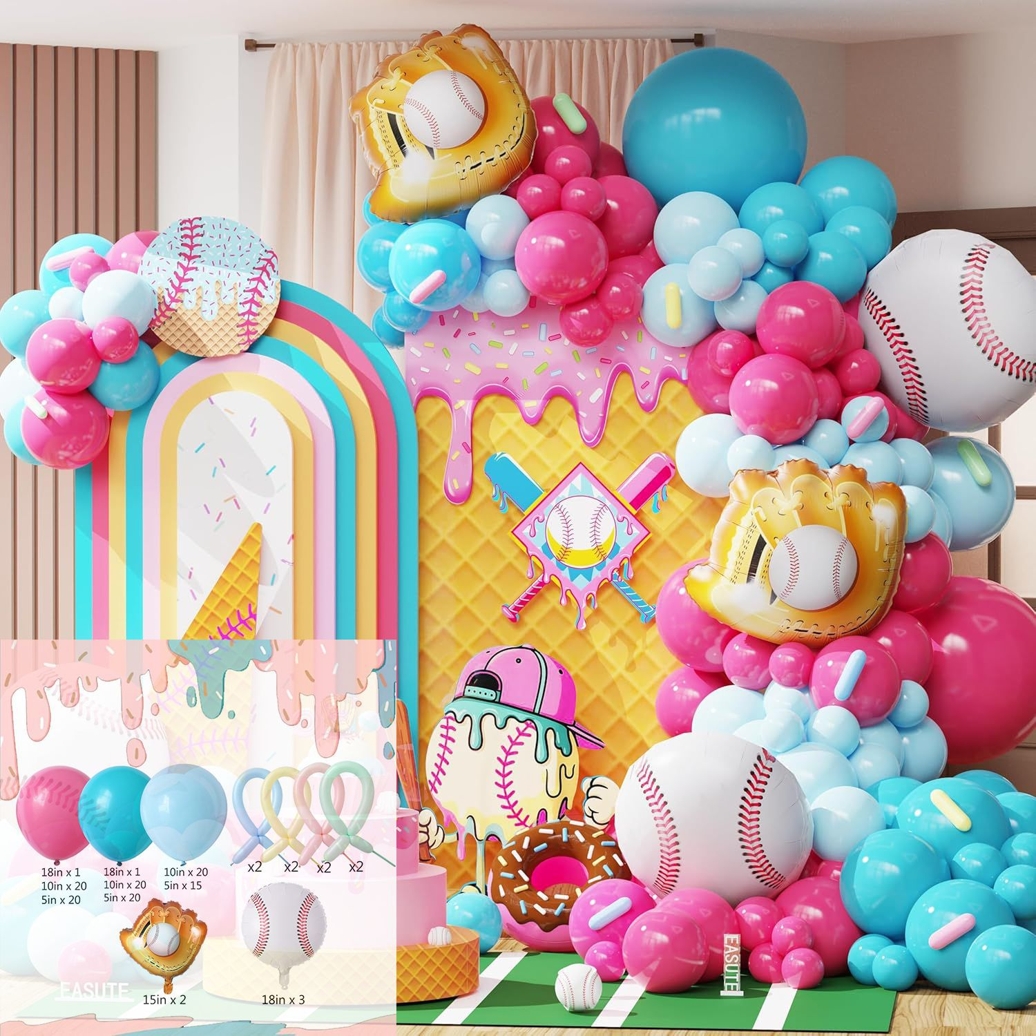 Kit de décoration gourmand en ballons